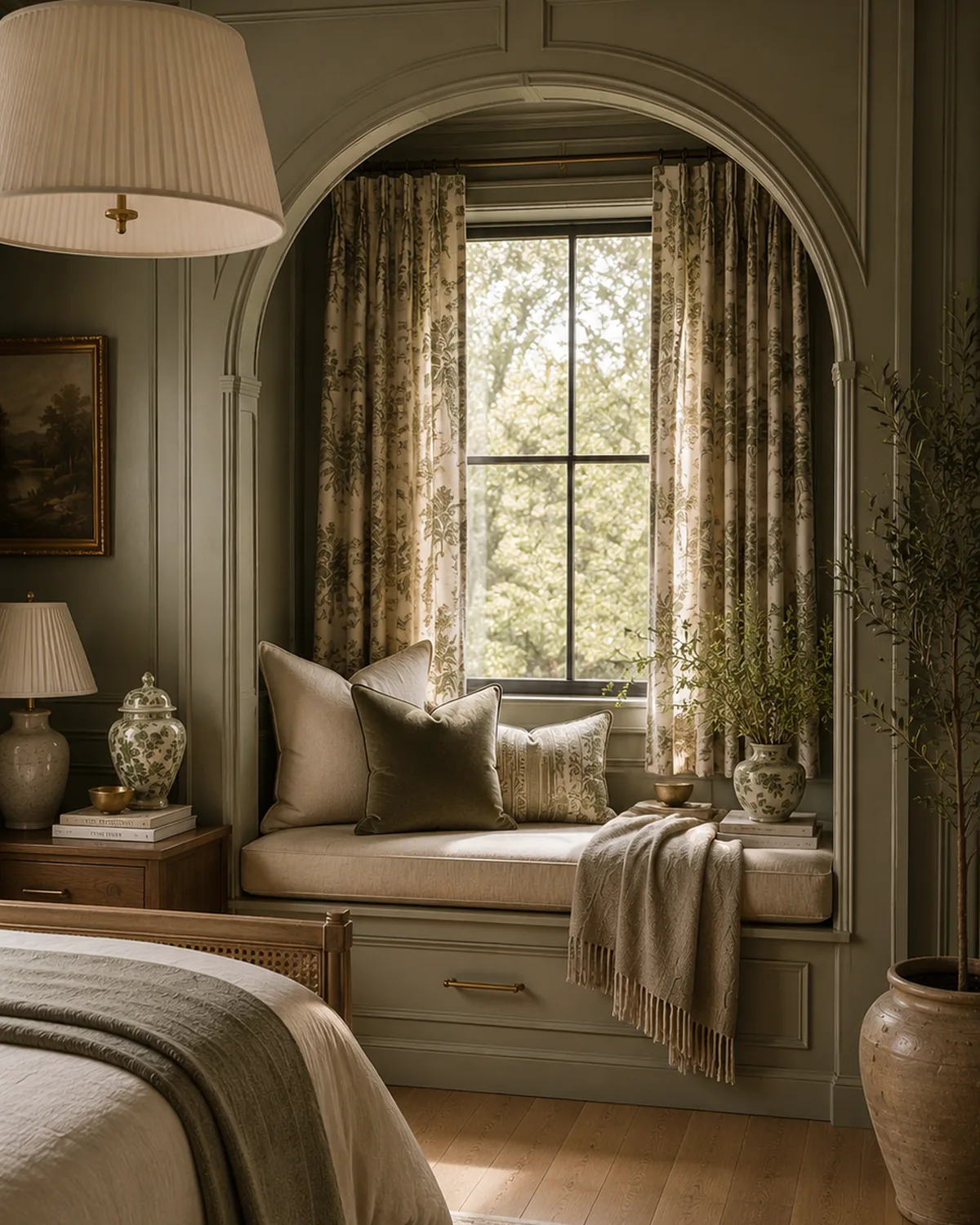 Stacked linen and wool samples